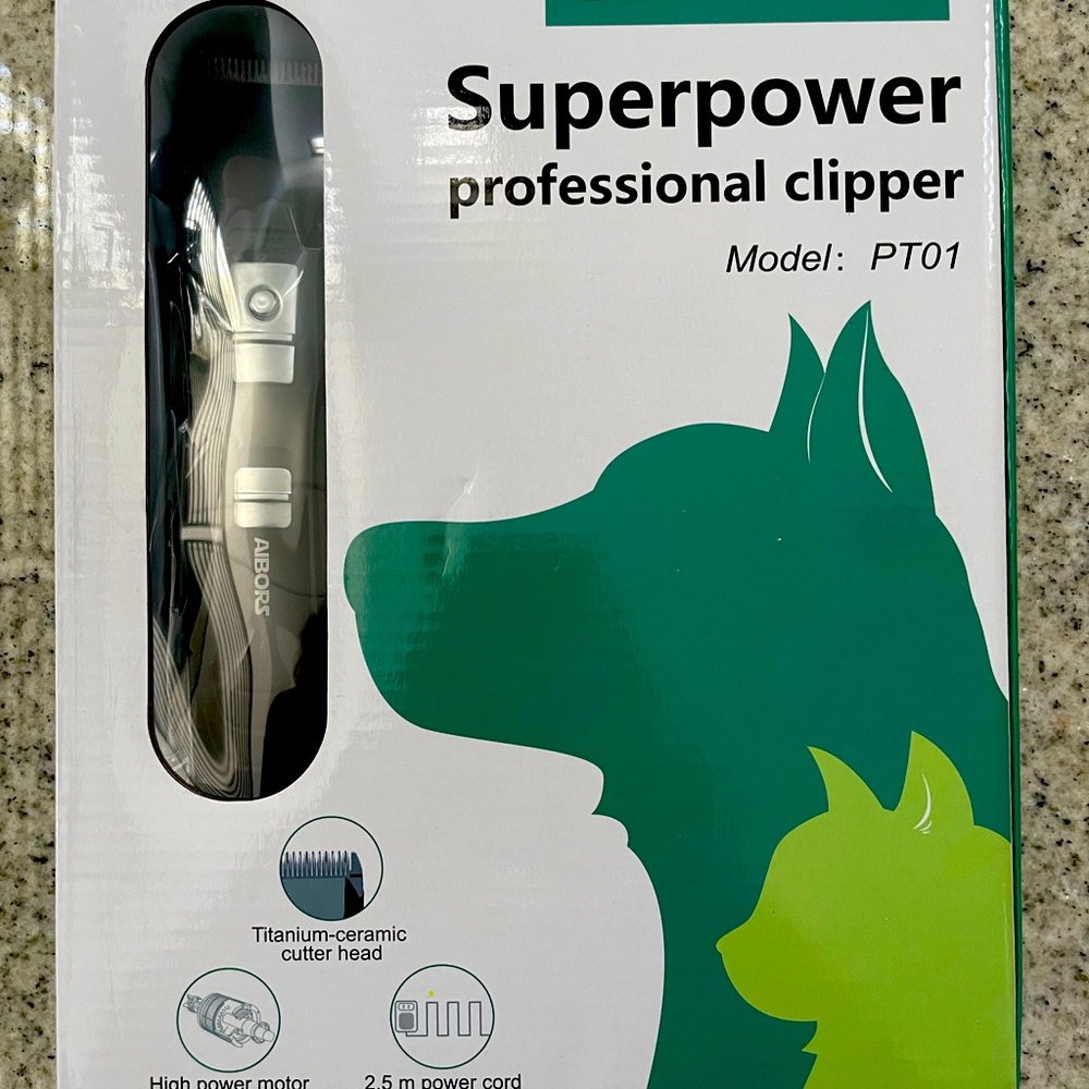 Airbors Superpower Professional Pet Clippers Model: PT01, (New)